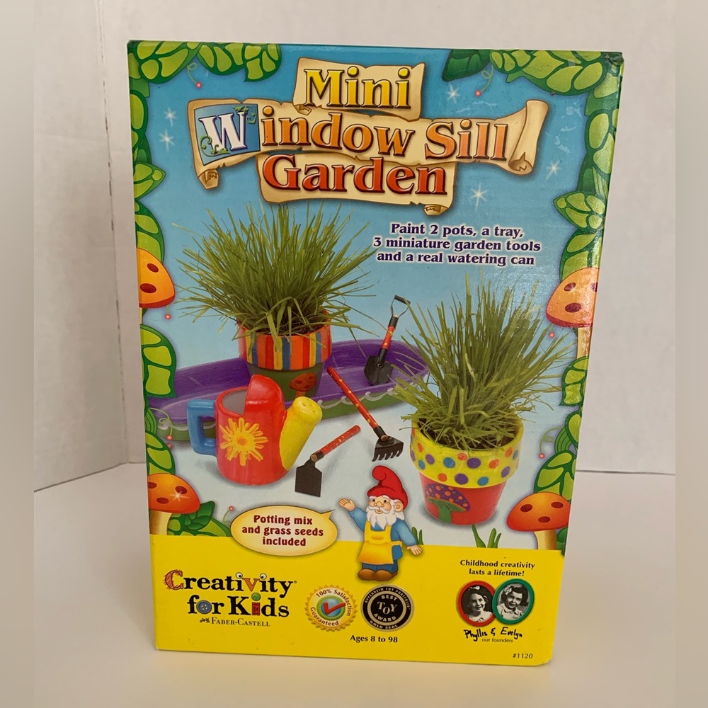 NWT Mini Window Sill Garden Activity Set Sealed Creativity for Kids 8+